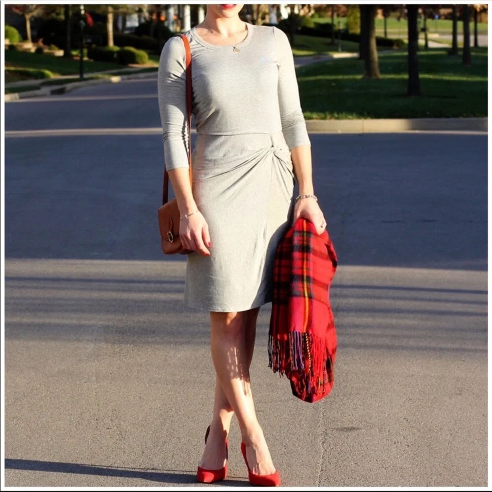 Anthropologie Fitted Soft Jersey Dress NWT Size L - Picture 3 of 8